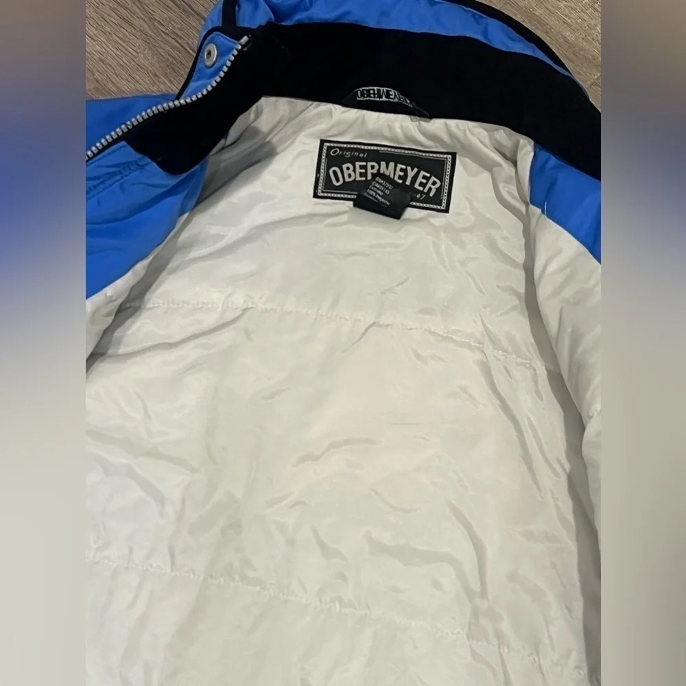 VTG Men’s Vintage OBERMEYER Large Blue Ski Snowboard Winter Jacket Warm